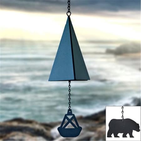 North Country Wind Bells  Inc. 108.5001 Castine Harbor Bell With Bear Wind Catcher
